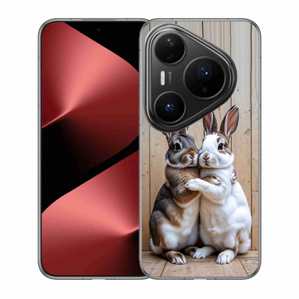 Gelový kryt mmCase na Huawei Pura 80 Pro - králičí pár