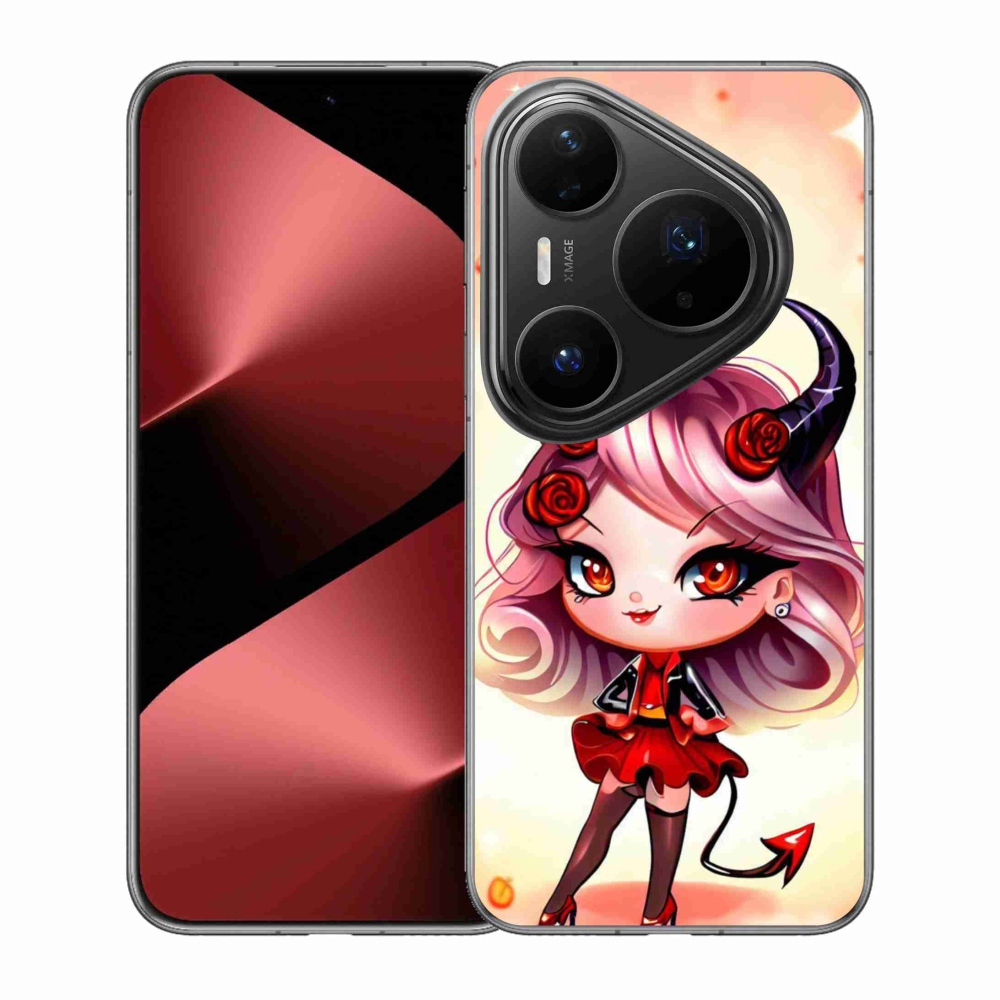 Gelový kryt mmCase na Huawei Pura 80 Pro - kreslená čertice