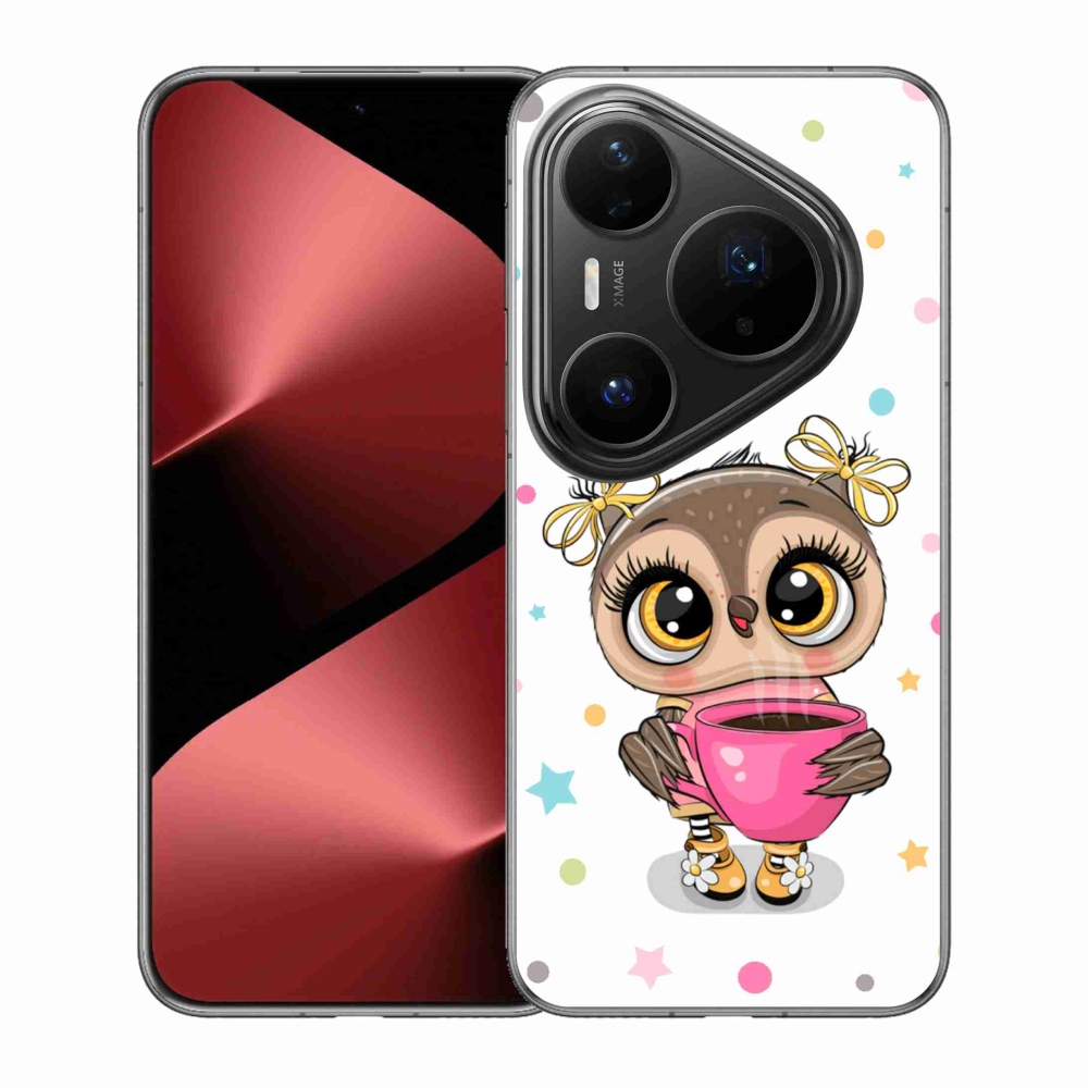 Gelový kryt mmCase na Huawei Pura 80 Pro - kreslená sovička