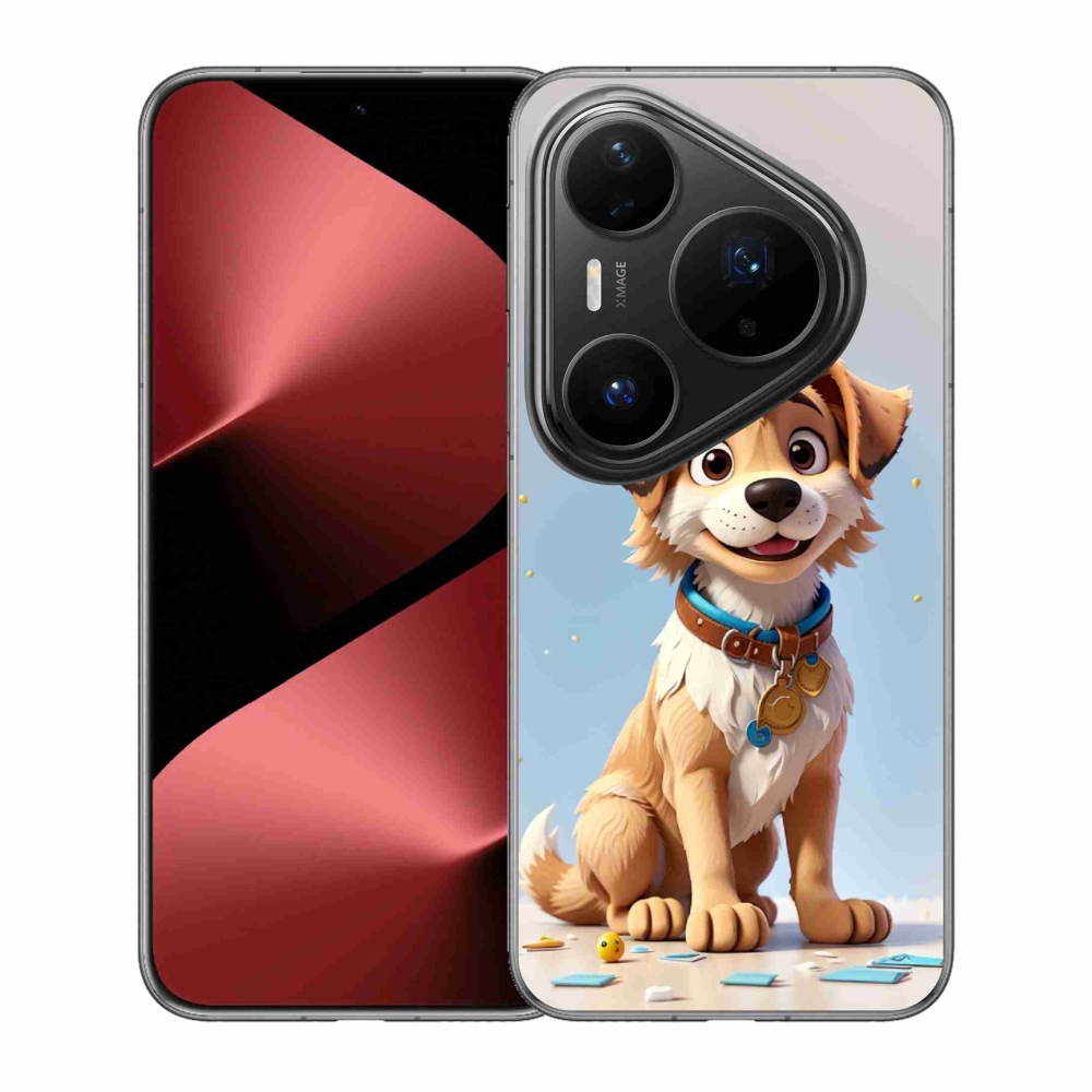 Gelový kryt mmCase na Huawei Pura 80 Pro - kreslené štěně