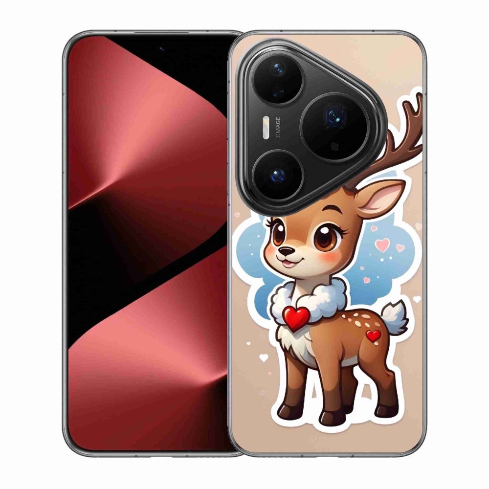 Gelový kryt mmCase na Huawei Pura 80 Pro - kreslený sob