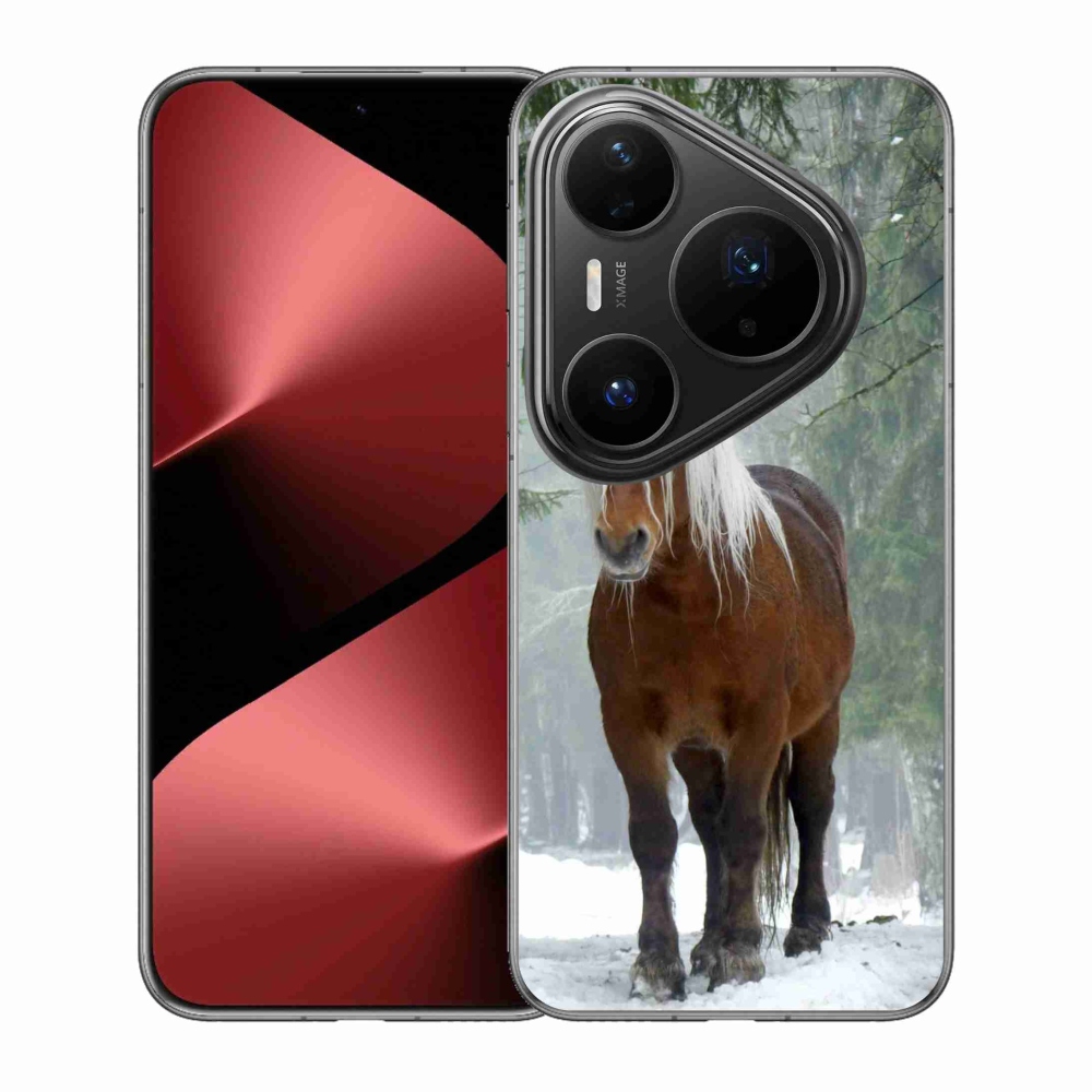 Gelový kryt mmCase na Huawei Pura 80 Pro - kůň v lese