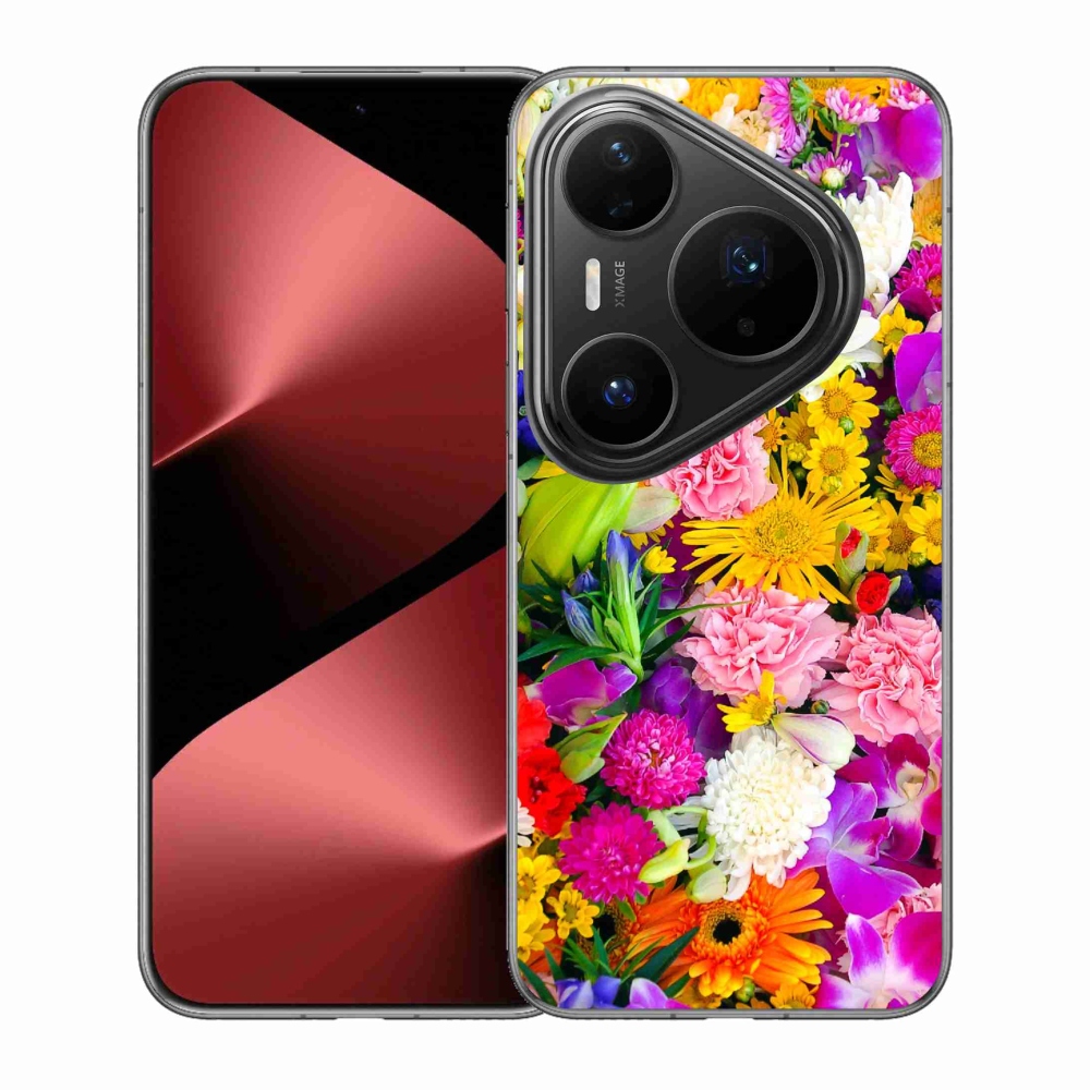 Gelový kryt mmCase na Huawei Pura 80 Pro - květiny 12