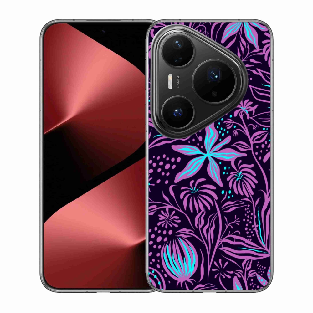 Gelový kryt mmCase na Huawei Pura 80 Pro - květiny 2