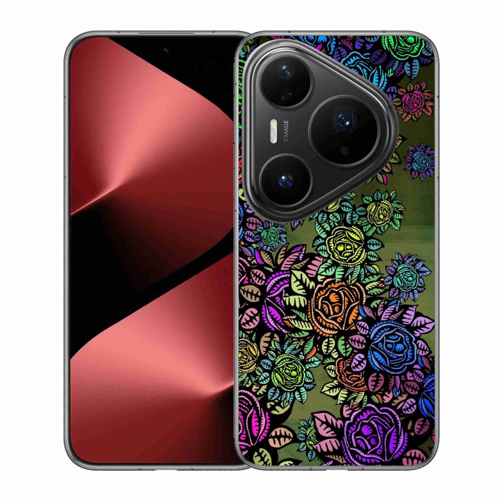 Gelový kryt mmCase na Huawei Pura 80 Pro - květiny 6