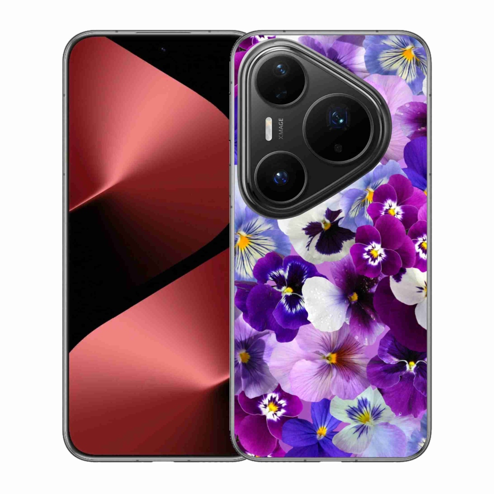 Gelový kryt mmCase na Huawei Pura 80 Pro - květiny 9