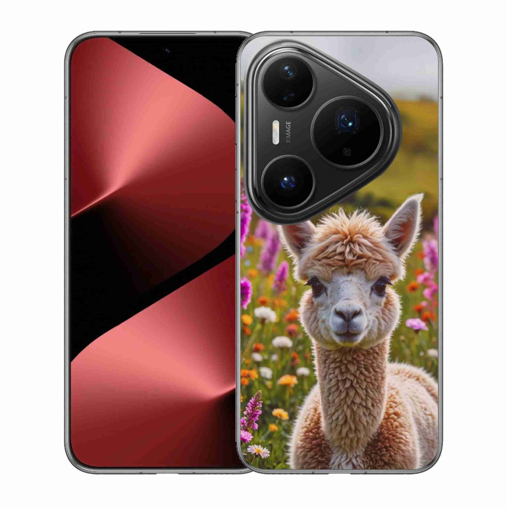 Gelový kryt mmCase na Huawei Pura 80 Pro - lama na louce