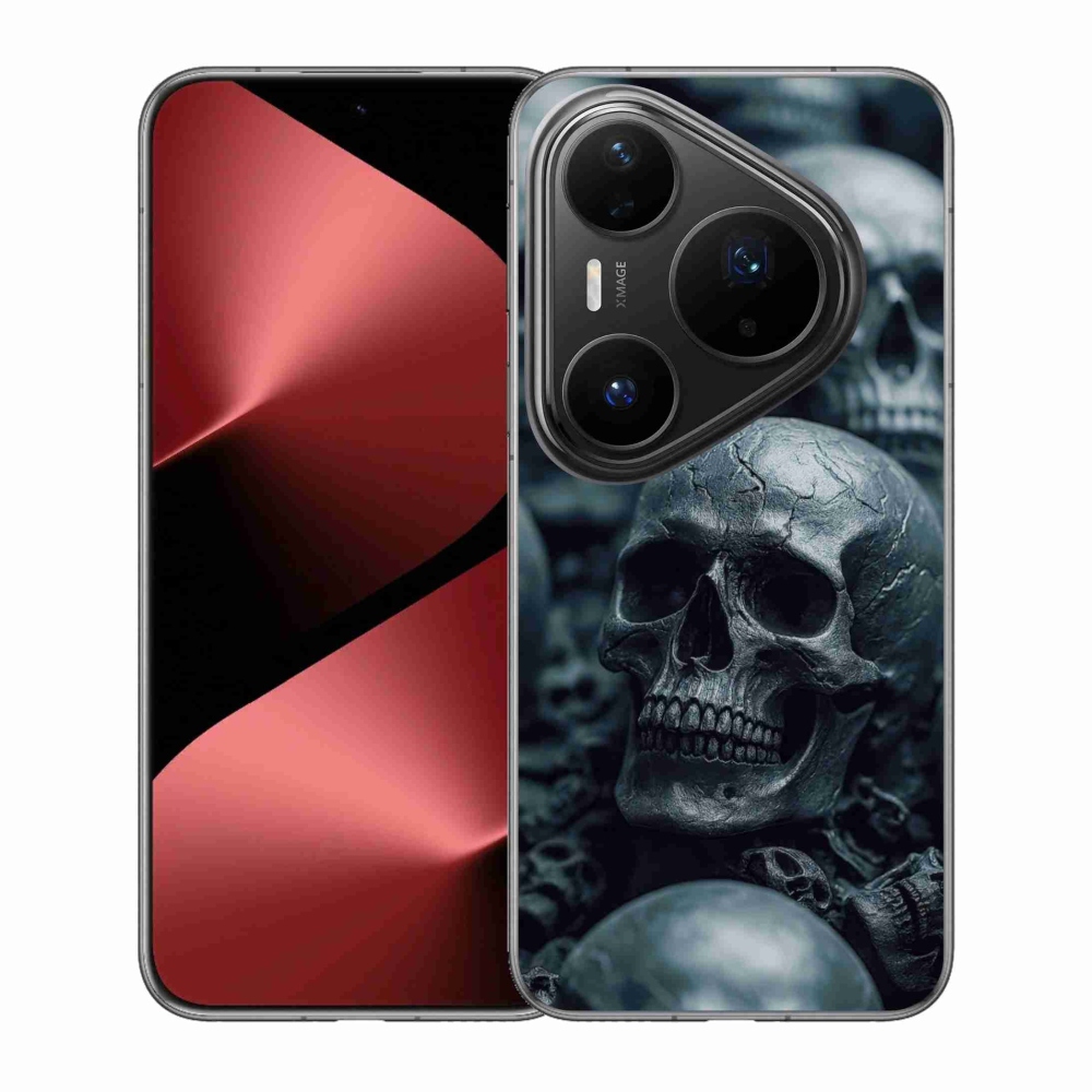 Gelový kryt mmCase na Huawei Pura 80 Pro - lebka 2