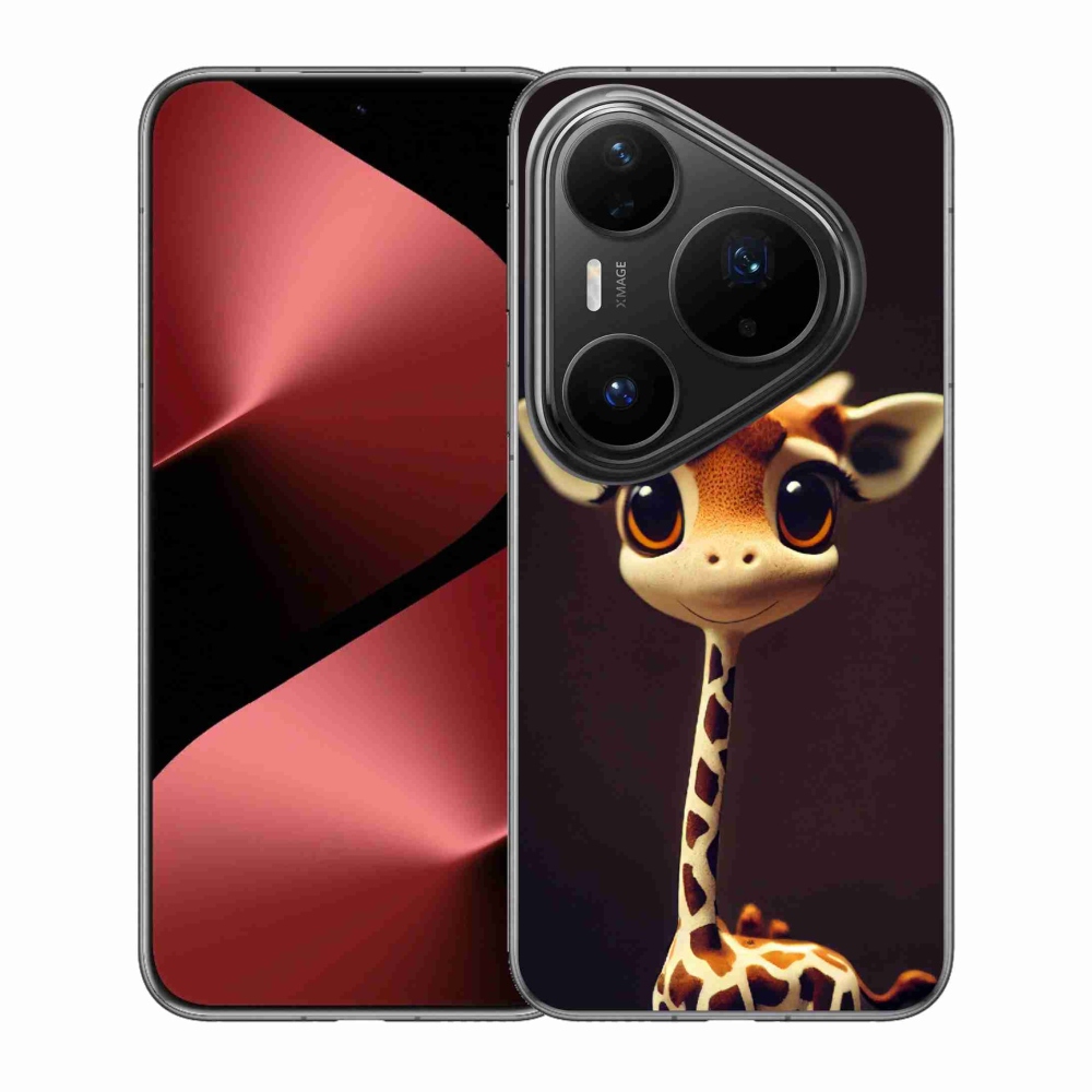 Gelový kryt mmCase na Huawei Pura 80 Pro - malá žirafa