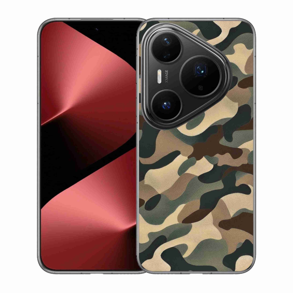 Gelový kryt mmCase na Huawei Pura 80 Pro - maskáčový vzor 11