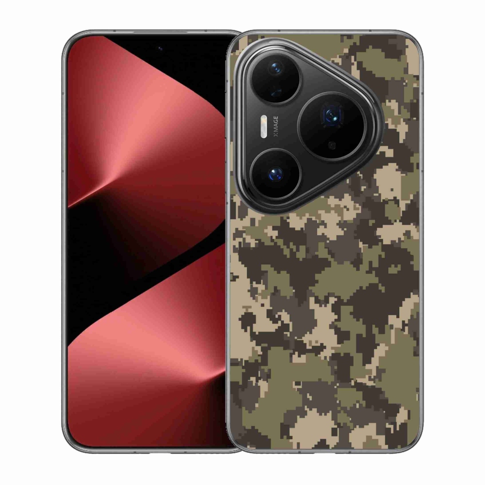 Gelový kryt mmCase na Huawei Pura 80 Pro - maskáčový vzor 12