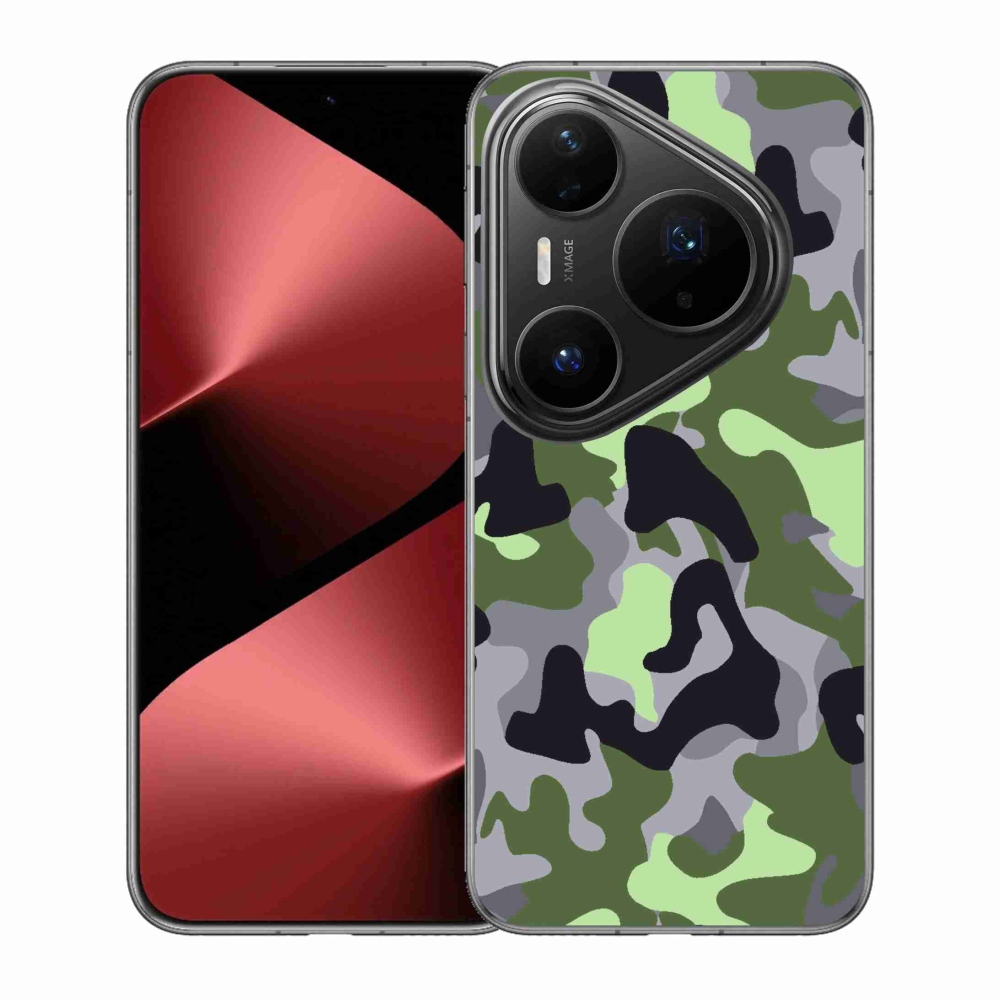 Gelový kryt mmCase na Huawei Pura 80 Pro - maskáčový vzor 7