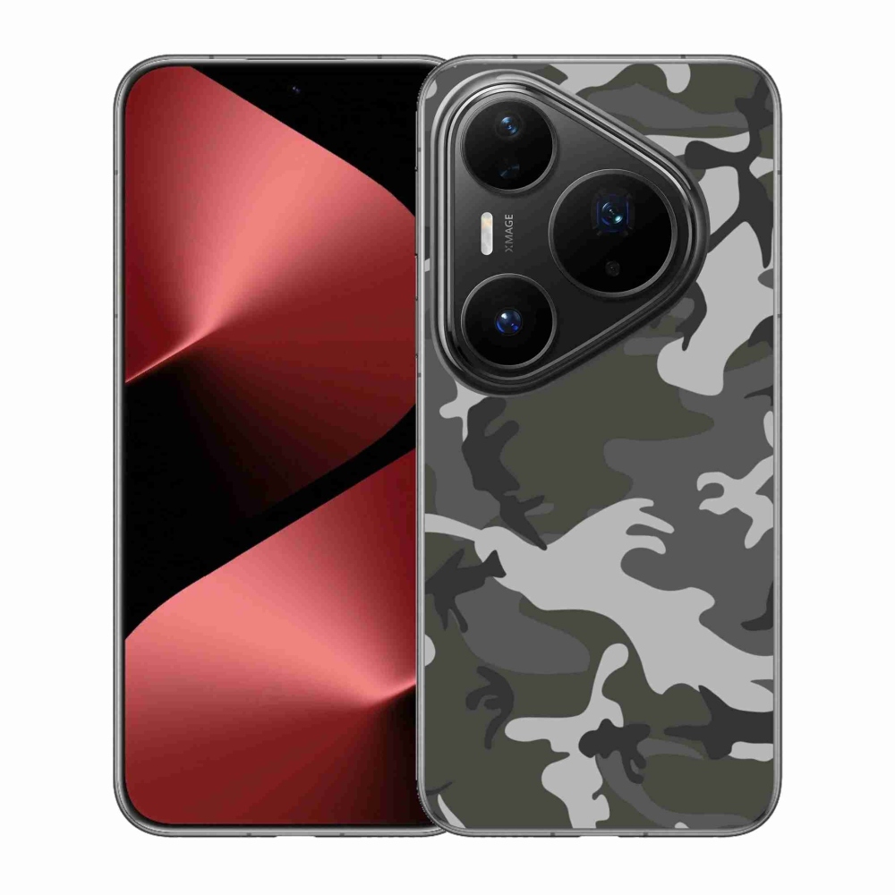 Gelový kryt mmCase na Huawei Pura 80 Pro - maskáčový vzor