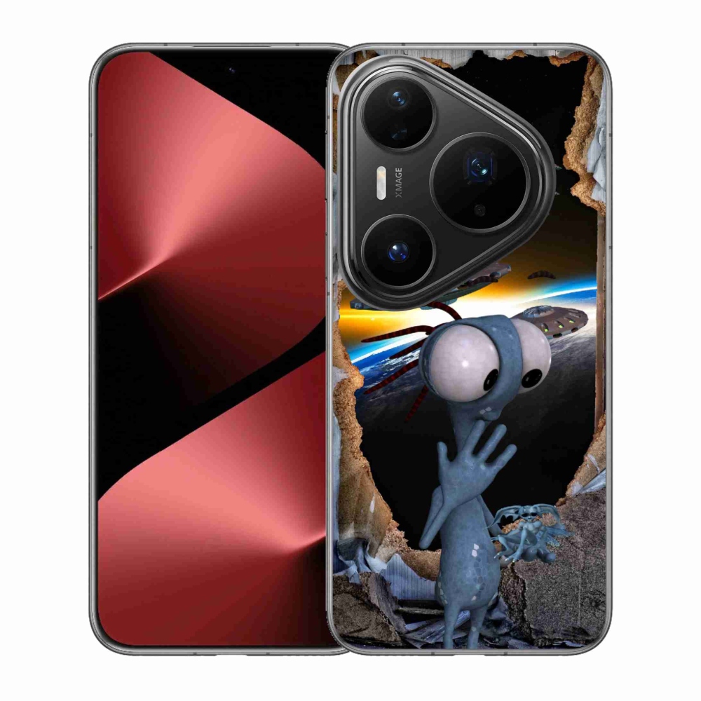 Gelový kryt mmCase na Huawei Pura 80 Pro - mimozemšťan