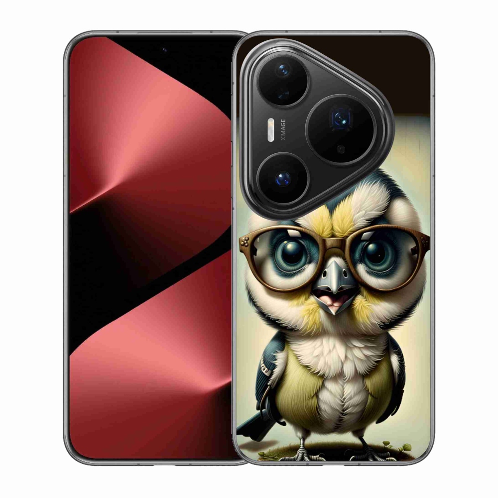 Gelový kryt mmCase na Huawei Pura 80 Pro - mládě s brýlemi
