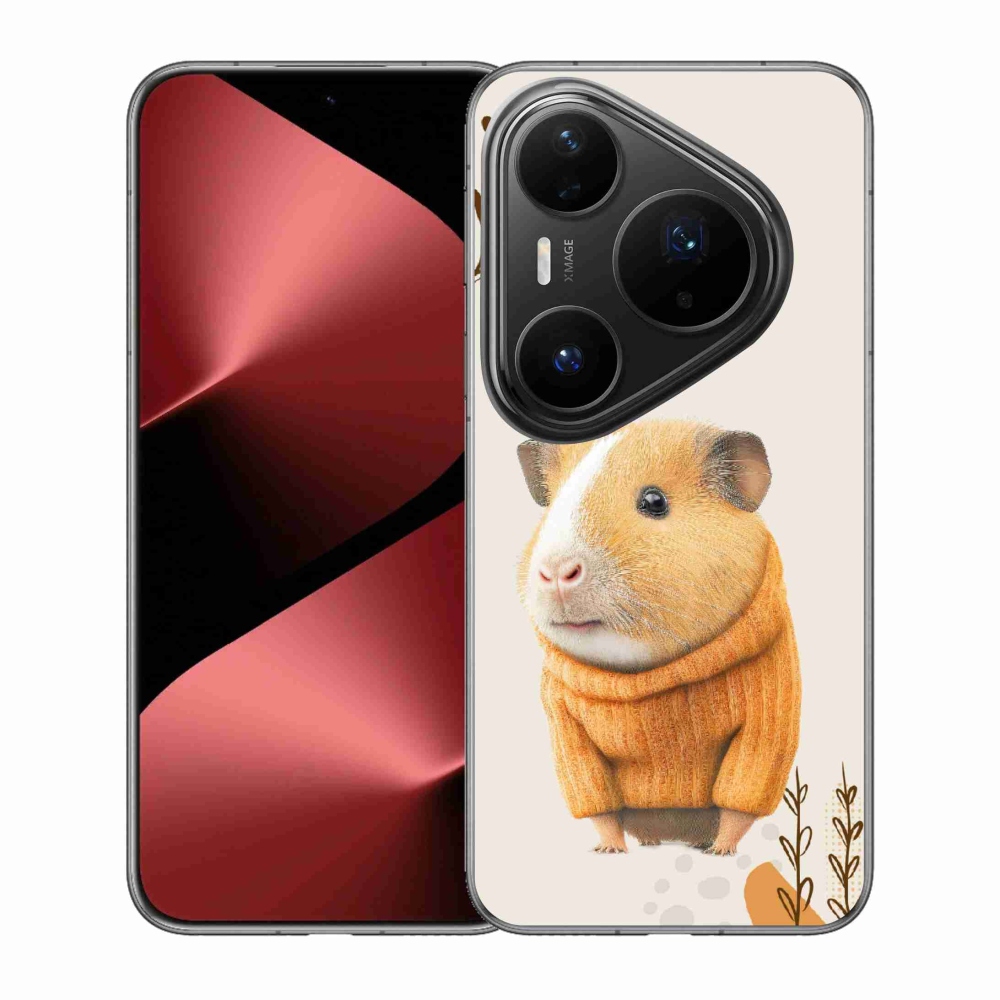 Gelový kryt mmCase na Huawei Pura 80 Pro - morče ve svetru