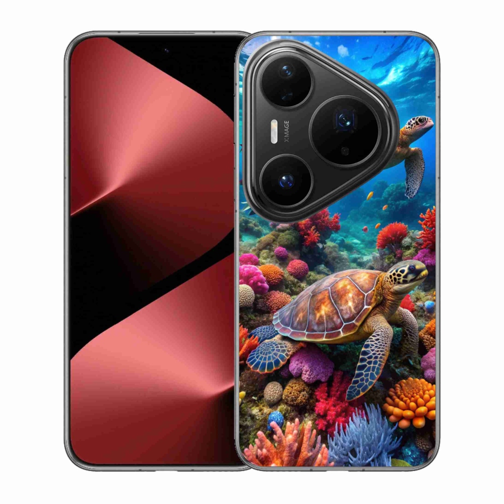 Gelový kryt mmCase na Huawei Pura 80 Pro - mořský svět 2