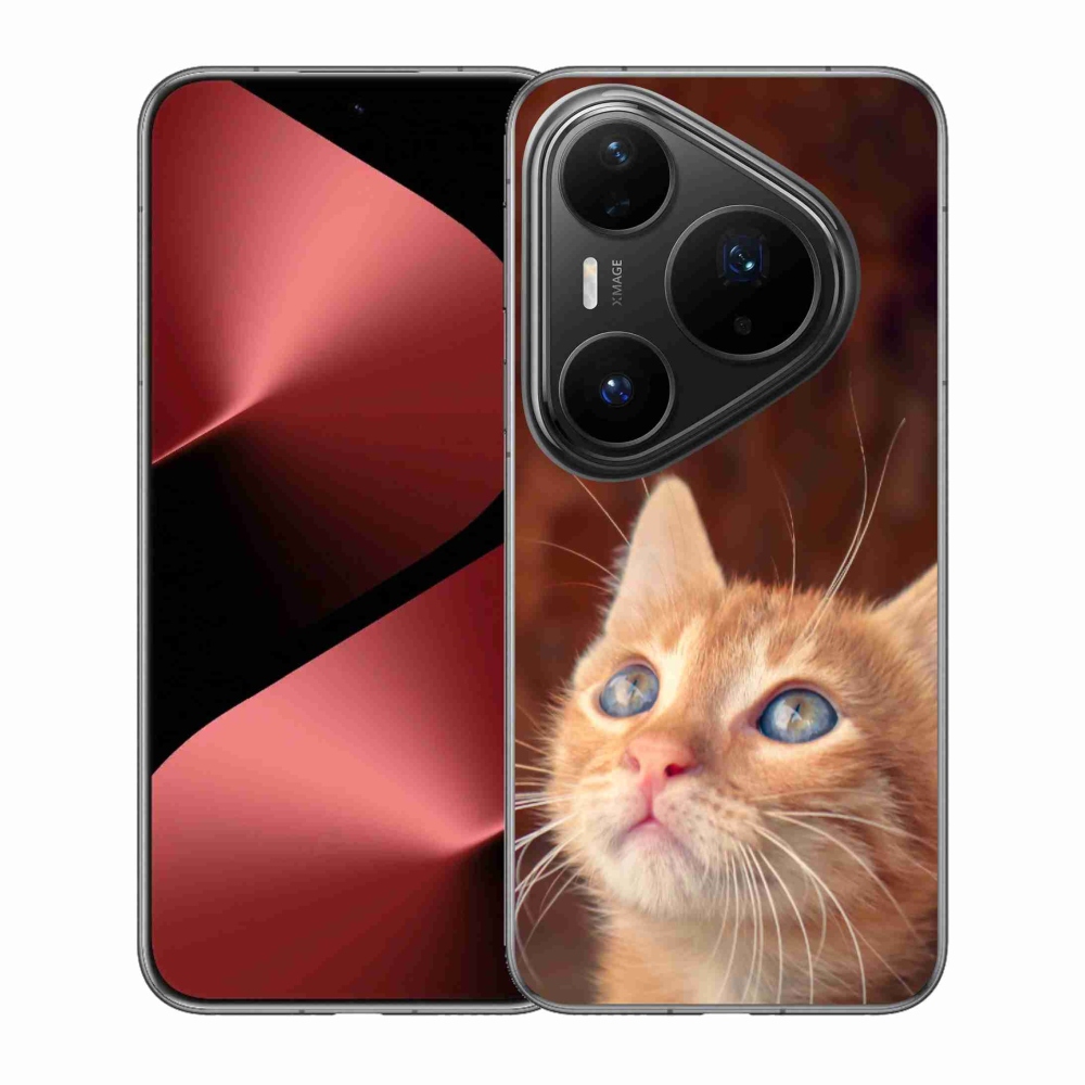 Gelový kryt mmCase na Huawei Pura 80 Pro - motýl a kotě