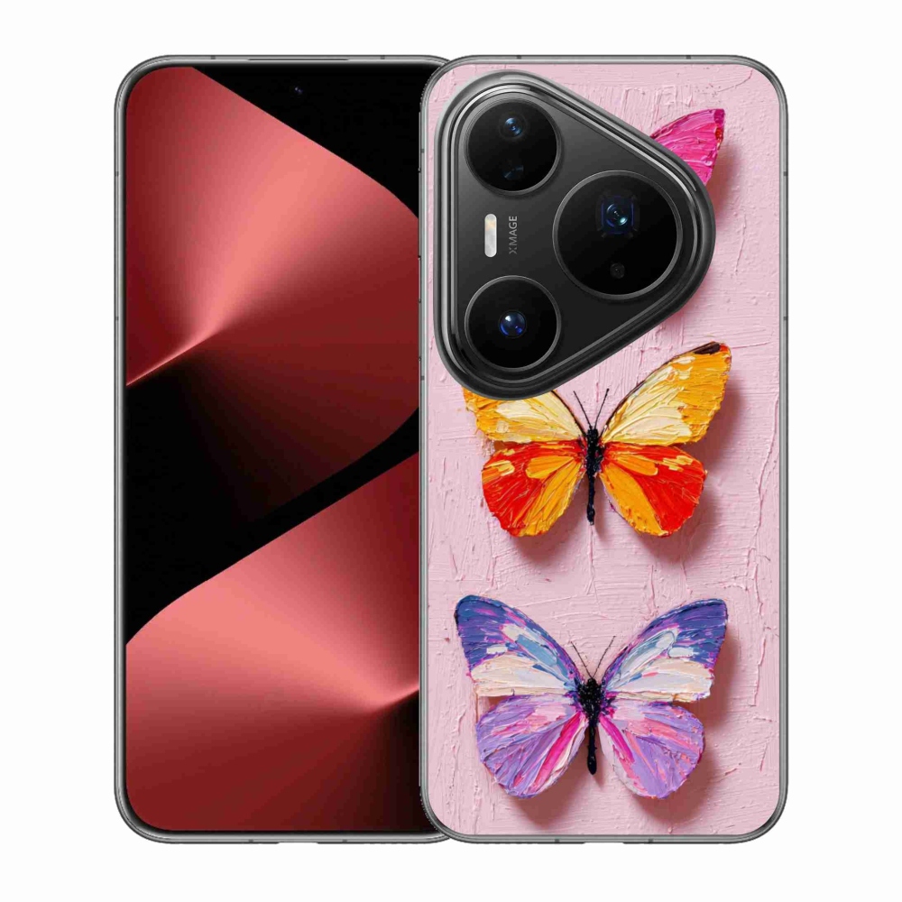 Gelový kryt mmCase na Huawei Pura 80 Pro - motýlí trojice