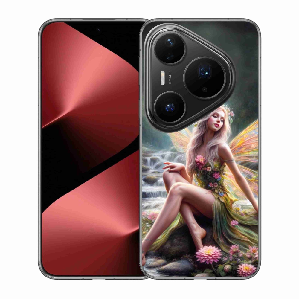 Gelový kryt mmCase na Huawei Pura 80 Pro - motýlí žena 1