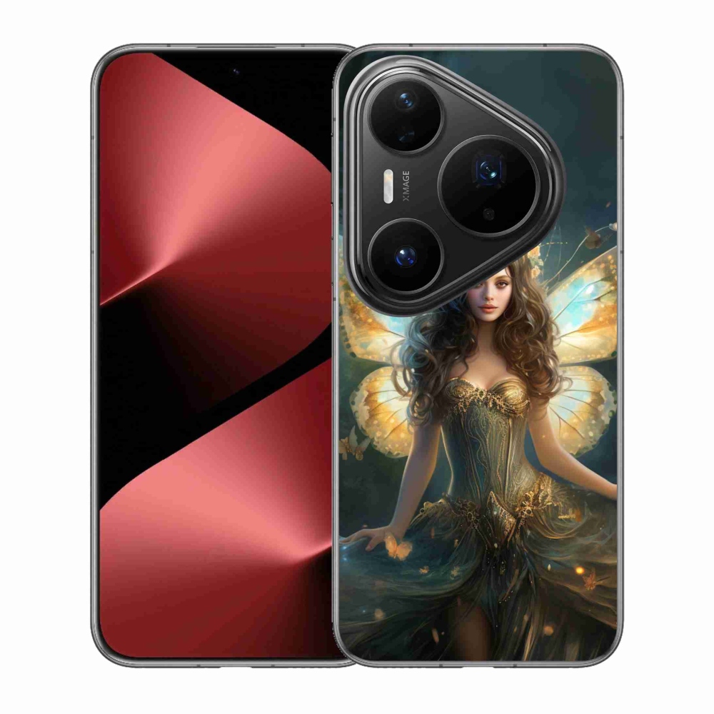 Gelový kryt mmCase na Huawei Pura 80 Pro - motýlí žena
