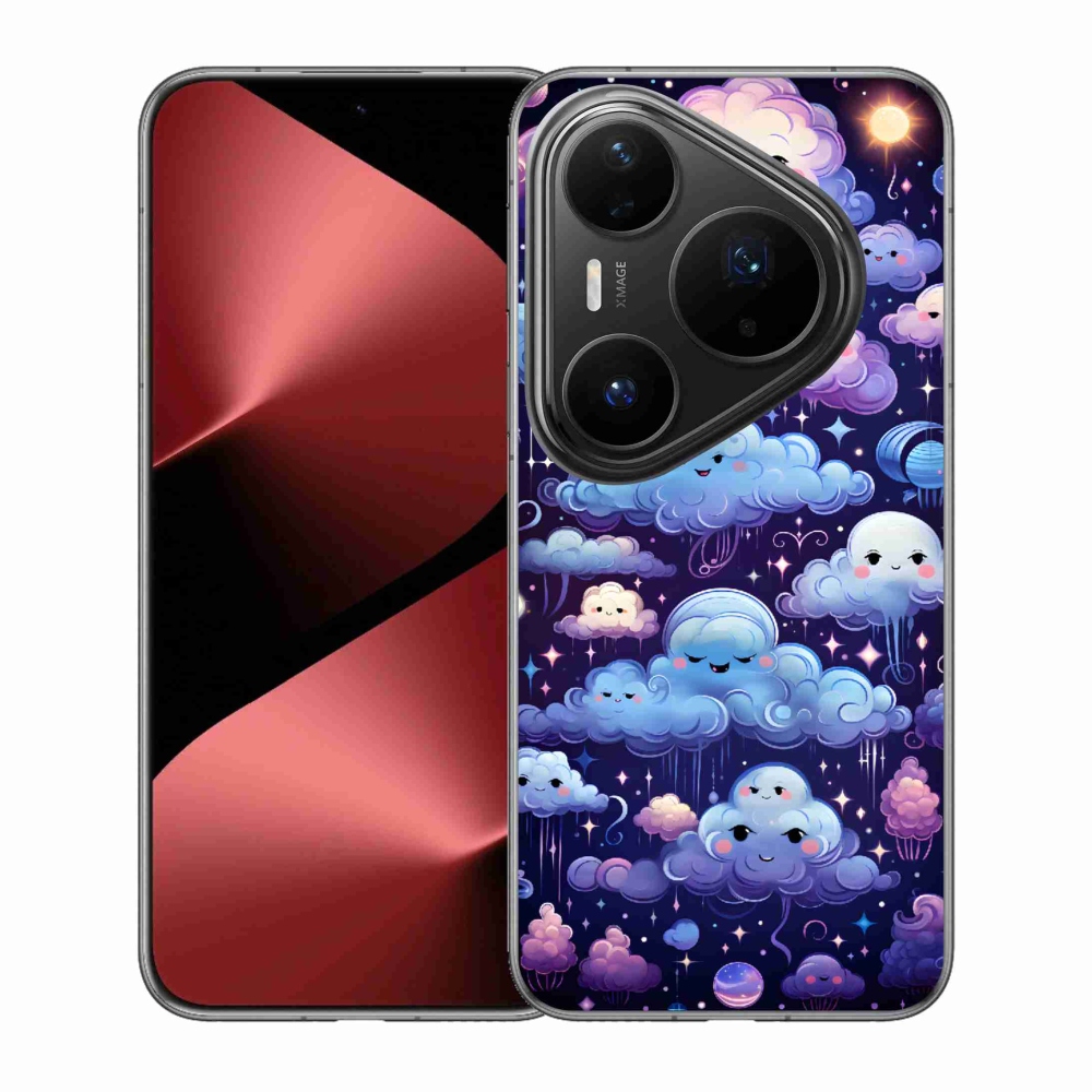 Gelový kryt mmCase na Huawei Pura 80 Pro - mráčky