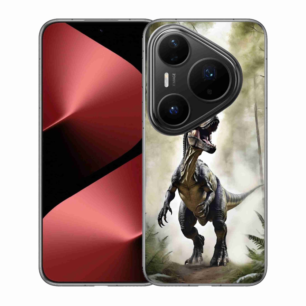 Gelový kryt mmCase na Huawei Pura 80 Pro - naštvaný T-Rex
