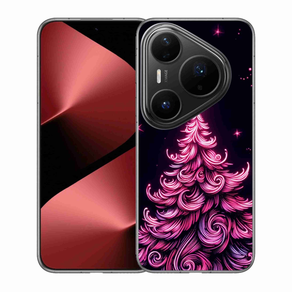 Gelový kryt mmCase na Huawei Pura 80 Pro - neonový vánoční stromek 2
