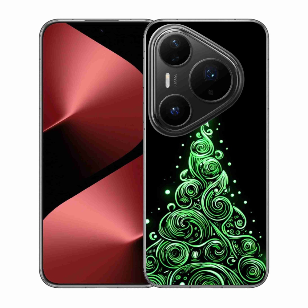 Gelový kryt mmCase na Huawei Pura 80 Pro - neonový vánoční stromek 3