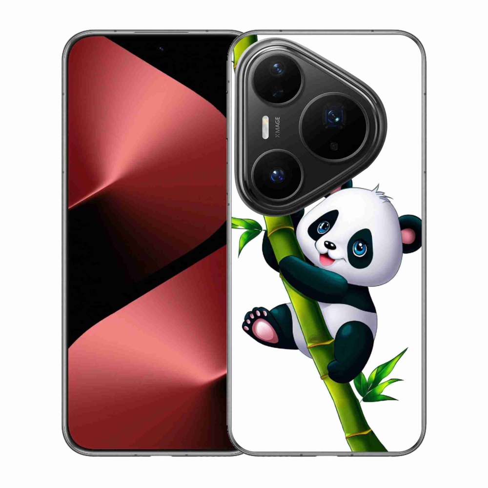 Gelový kryt mmCase na Huawei Pura 80 Pro - panda na bambusu