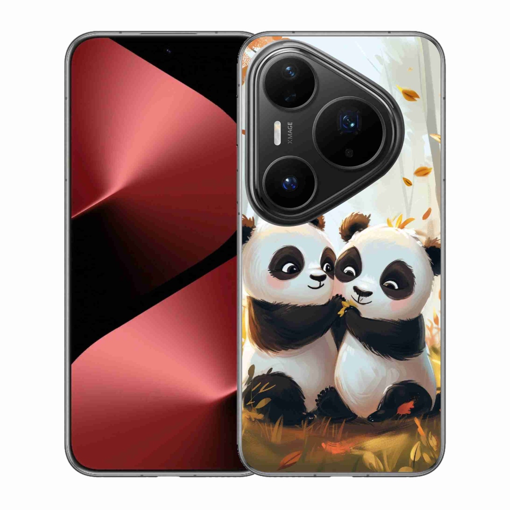 Gelový kryt mmCase na Huawei Pura 80 Pro - pandy