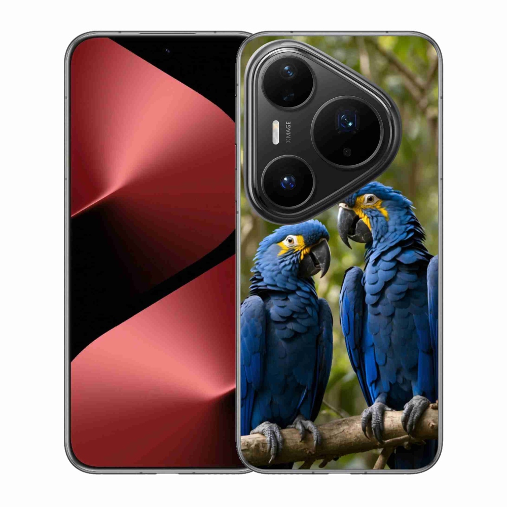 Gelový kryt mmCase na Huawei Pura 80 Pro - papouščí duo