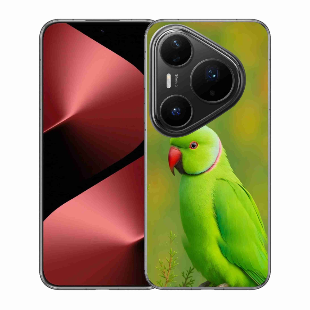 Gelový kryt mmCase na Huawei Pura 80 Pro - papoušek alexandr 2