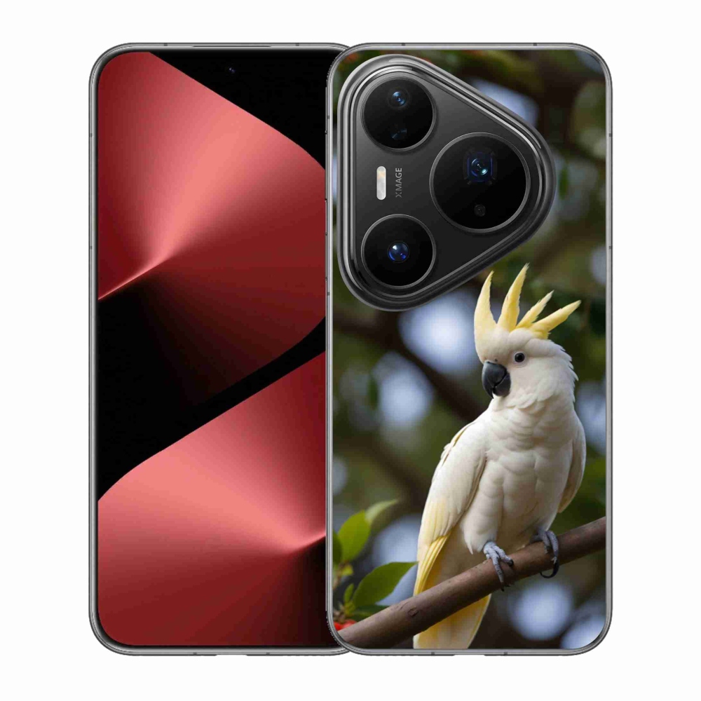 Gelový kryt mmCase na Huawei Pura 80 Pro - papoušek kakadu 3