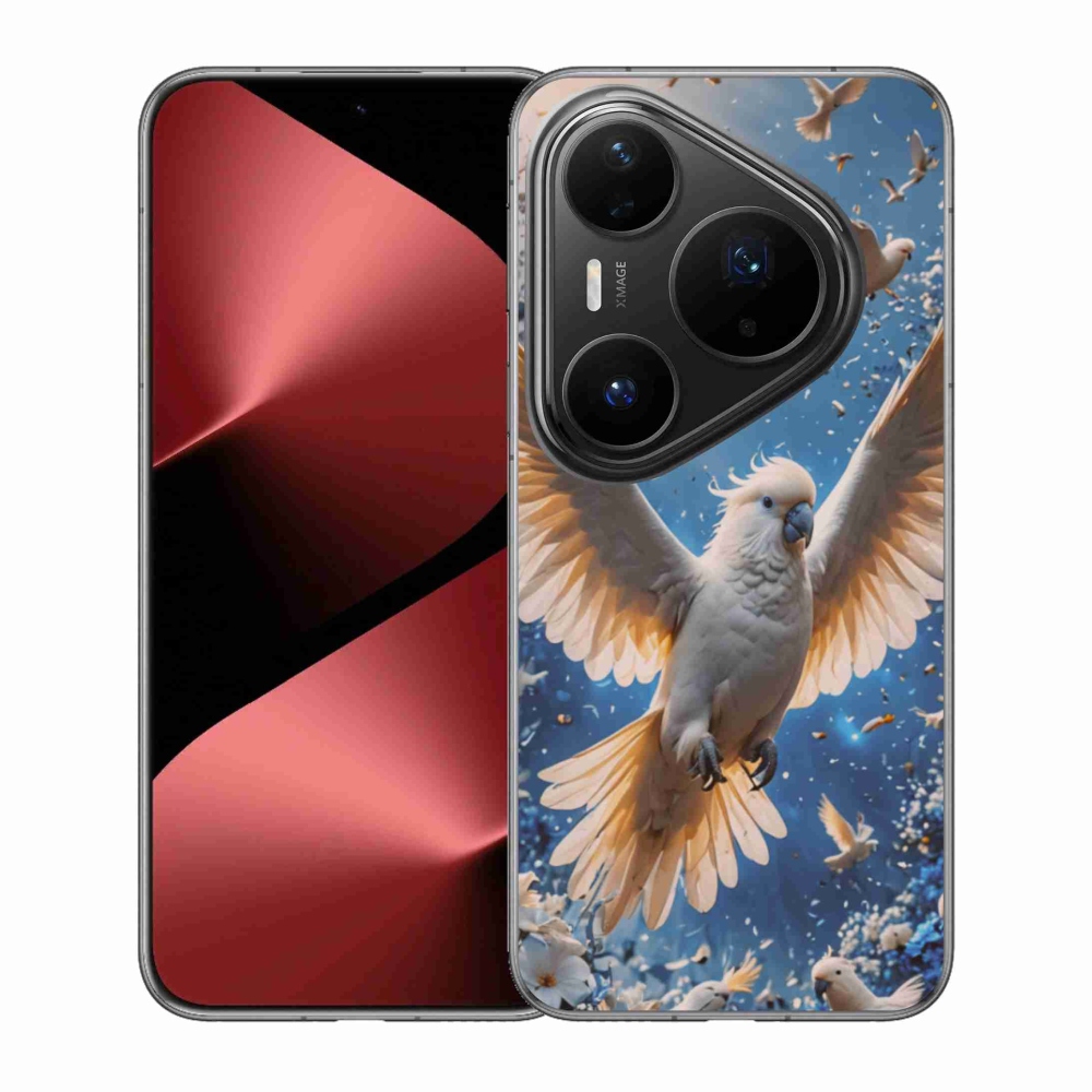 Gelový kryt mmCase na Huawei Pura 80 Pro - papoušek kakadu