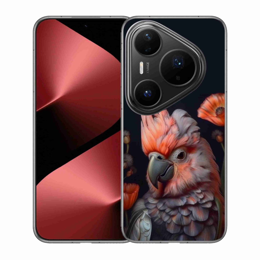 Gelový kryt mmCase na Huawei Pura 80 Pro - papoušek kakadu v barvách