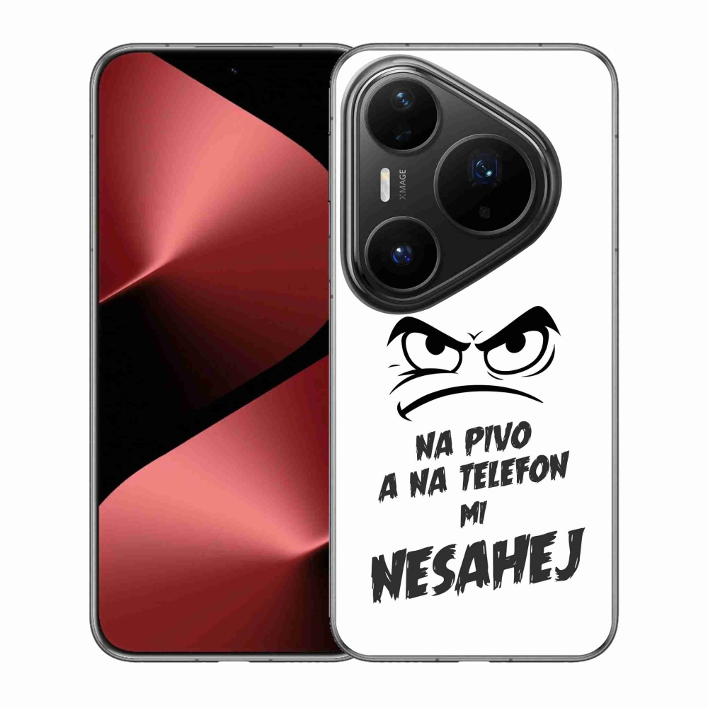 Gelový kryt mmCase na Huawei Pura 80 Pro - pivní motiv 2 bílé pozadí