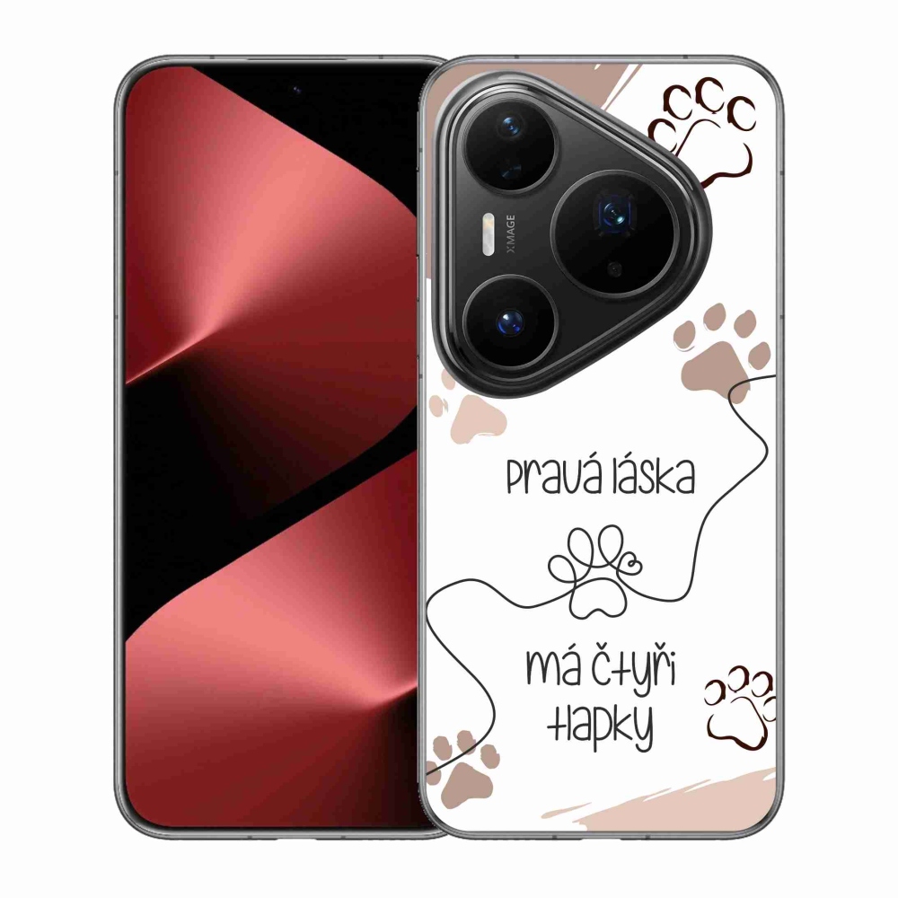 Gelový kryt mmCase na Huawei Pura 80 Pro - psí motiv 1 bílé pozadí