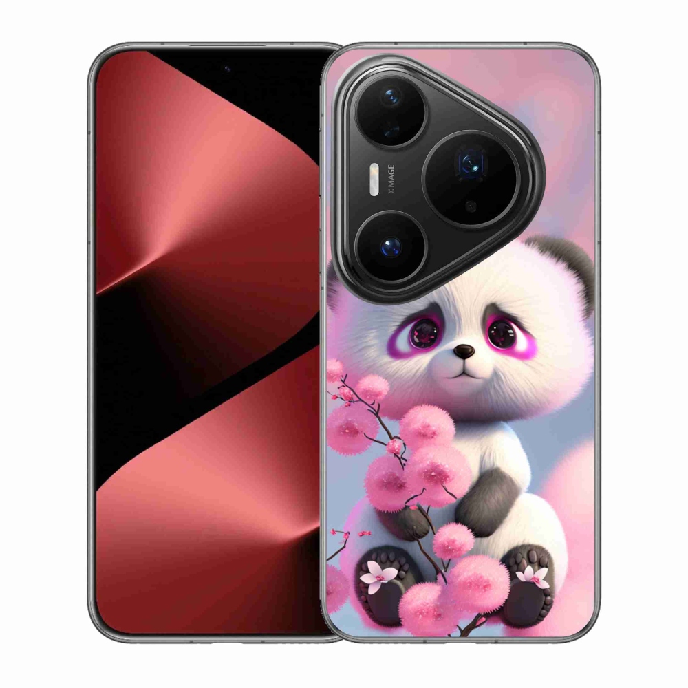 Gelový kryt mmCase na Huawei Pura 80 Pro - roztomilá panda 1