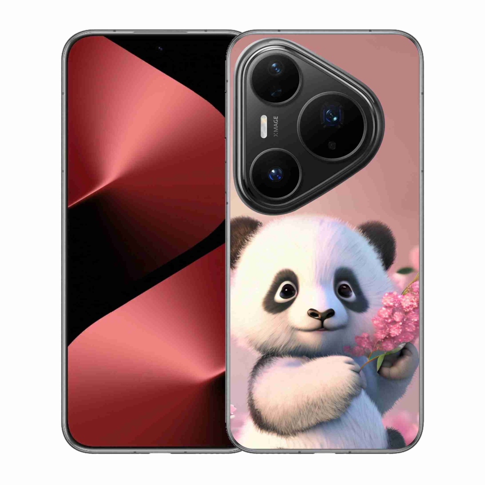 Gelový kryt mmCase na Huawei Pura 80 Pro - roztomilá panda