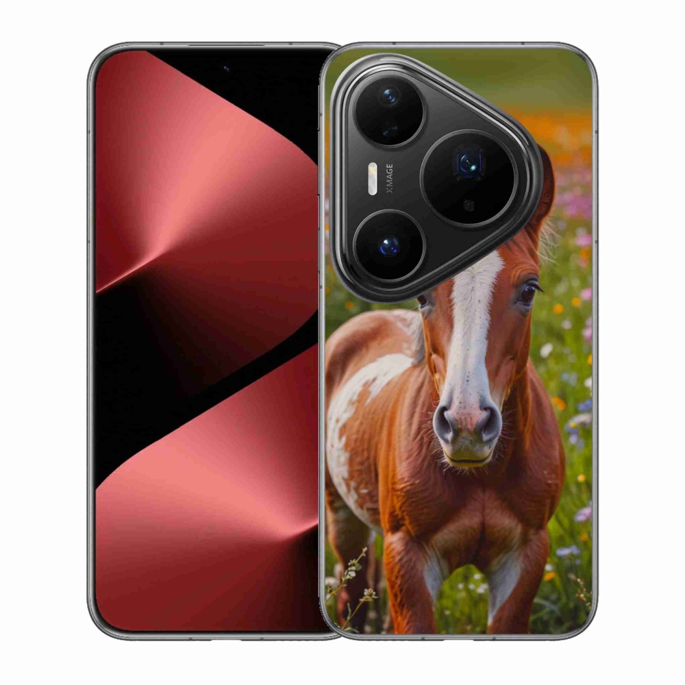 Gelový kryt mmCase na Huawei Pura 80 Pro - roztomilé hříbě