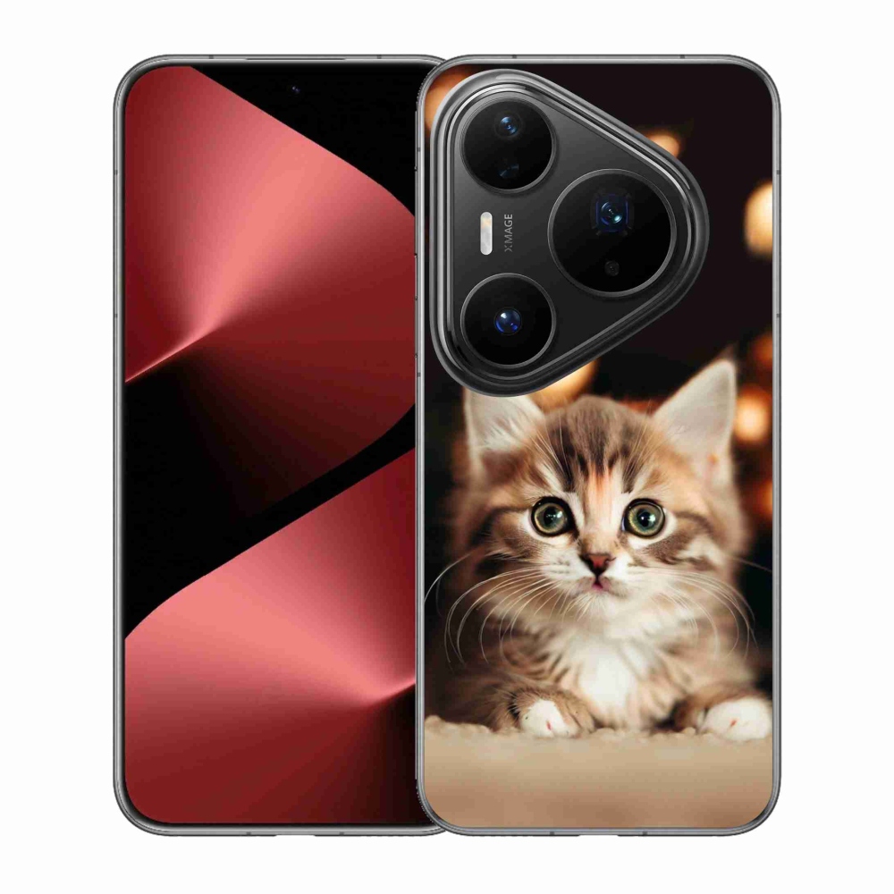 Gelový kryt mmCase na Huawei Pura 80 Pro - roztomilé kotě 2