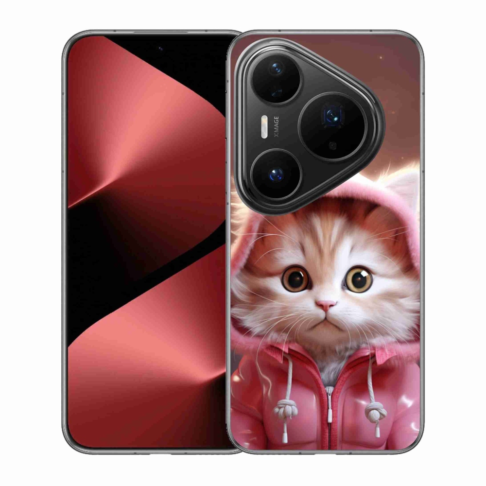 Gelový kryt mmCase na Huawei Pura 80 Pro - roztomilé kotě 3