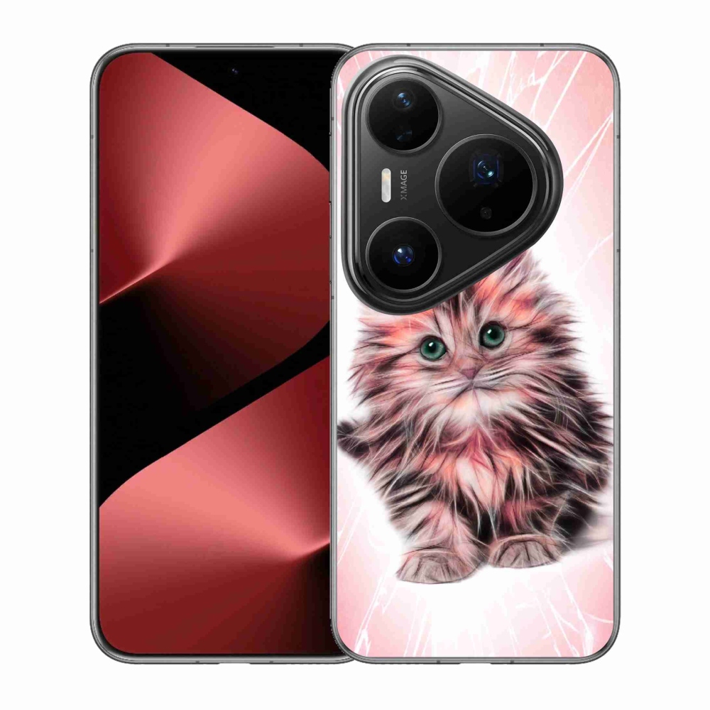 Gelový kryt mmCase na Huawei Pura 80 Pro - roztomilé kotě