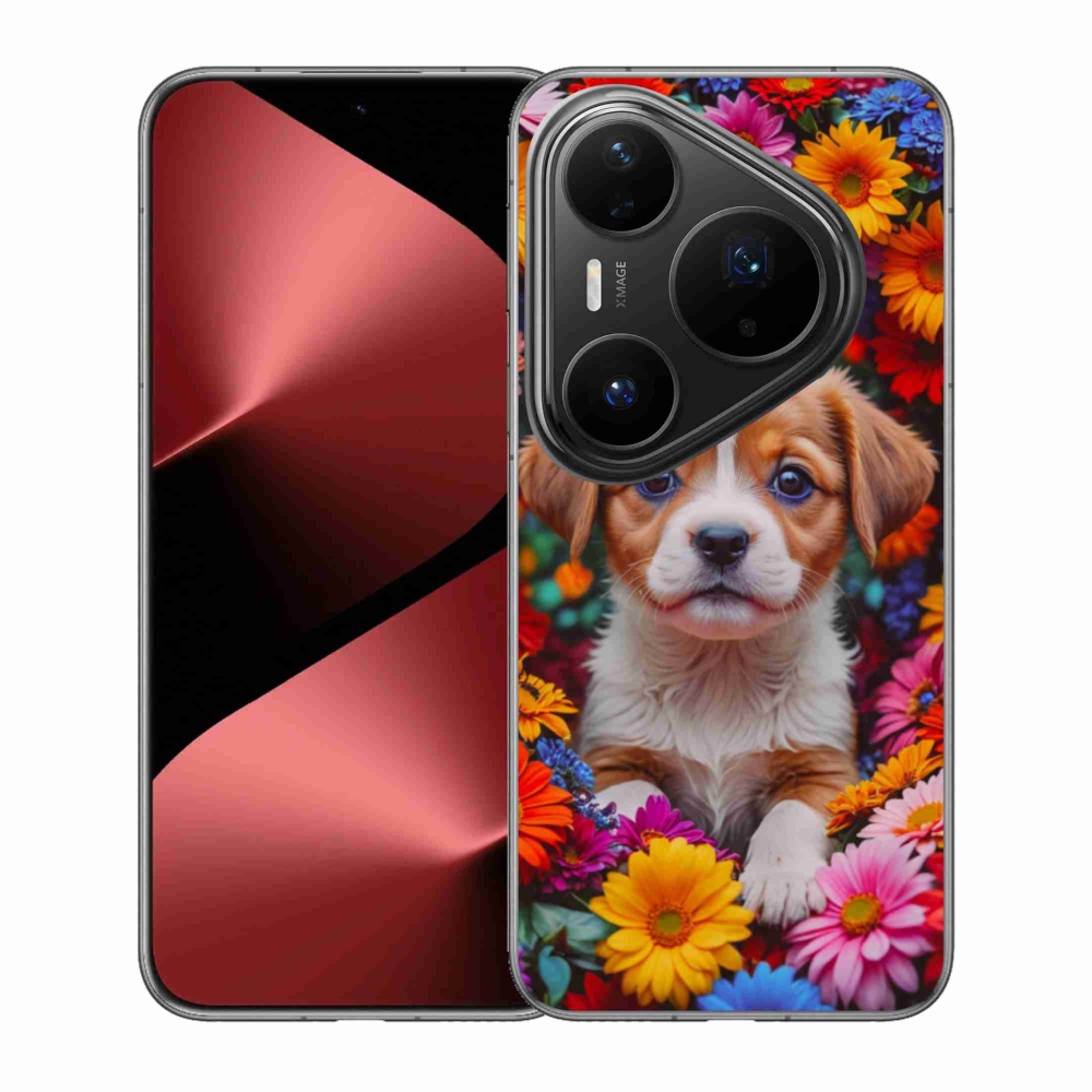 Gelový kryt mmCase na Huawei Pura 80 Pro - roztomilé štěně