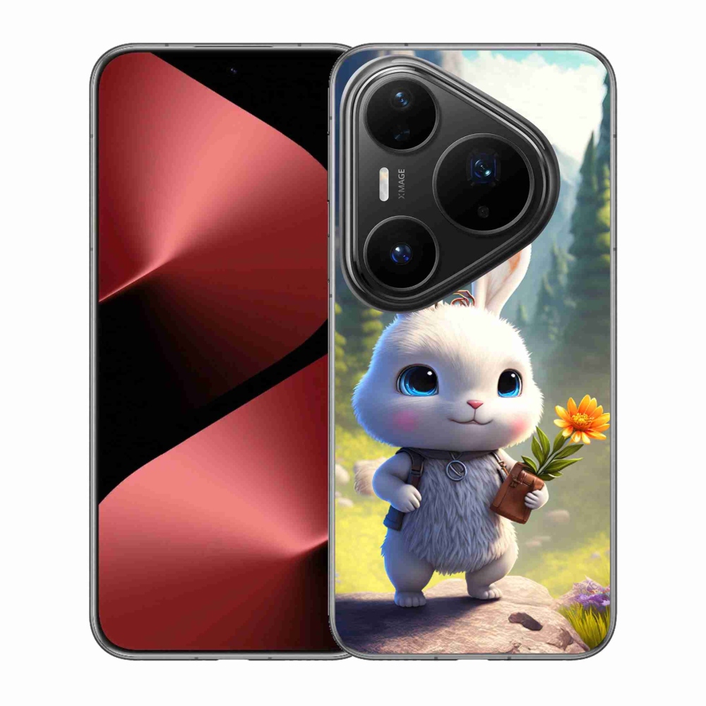 Gelový kryt mmCase na Huawei Pura 80 Pro - roztomilý králíček