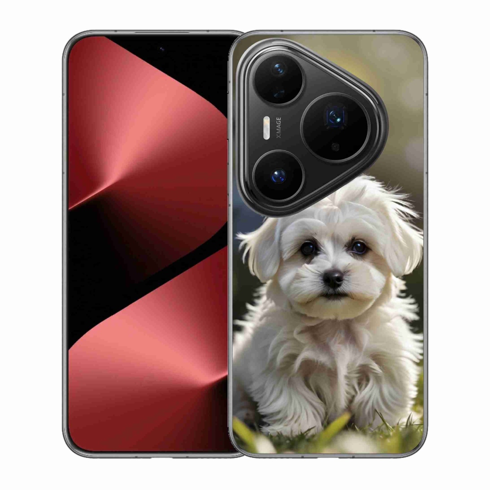 Gelový kryt mmCase na Huawei Pura 80 Pro - roztomilý maltézský psík