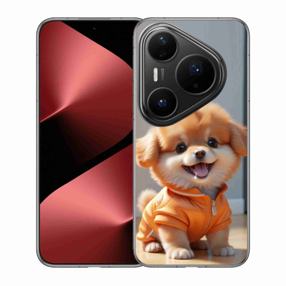 Gelový kryt mmCase na Huawei Pura 80 Pro - roztomilý pomeranian v mikině