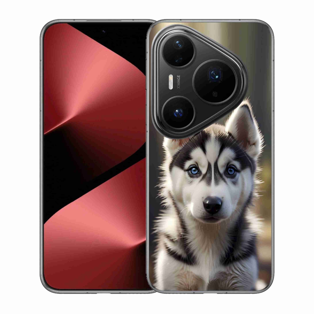 Gelový kryt mmCase na Huawei Pura 80 Pro - roztomilý sibiřský husky
