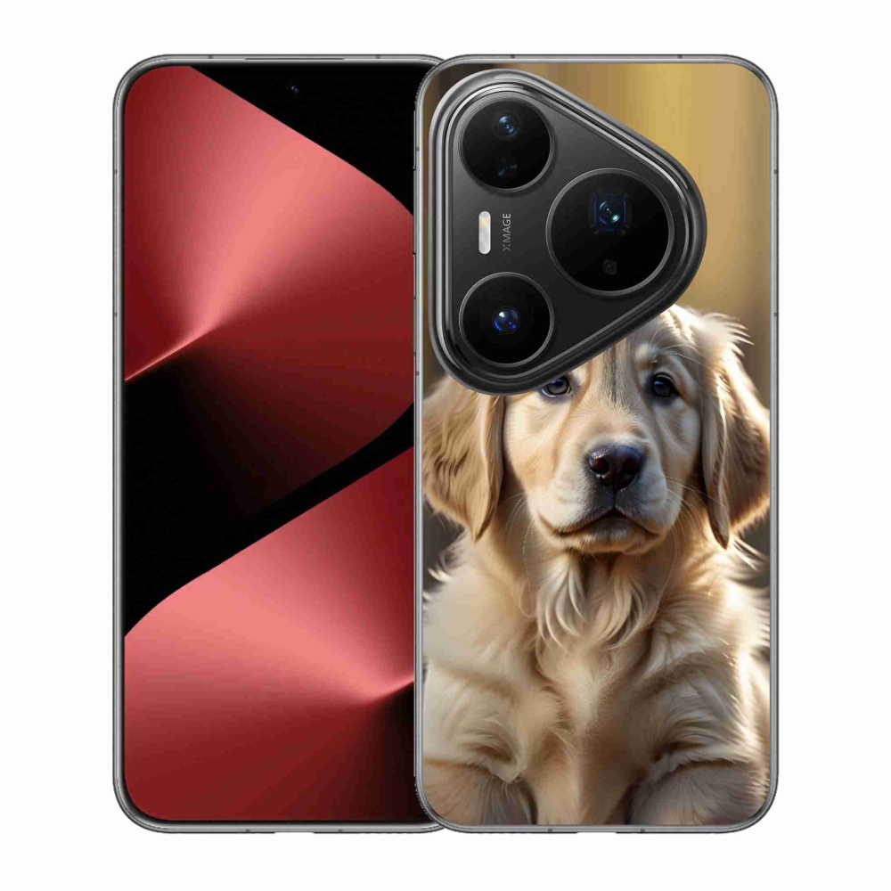 Gelový kryt mmCase na Huawei Pura 80 Pro - roztomilý zlatý retrívr